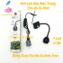 Đèn led kẹp hồ cá mini màu trắng dùng được cho bể tròn Small Ball