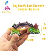 Mô hình cây cầu đá làm tiểu cảnh trang trí hồ cá 789A