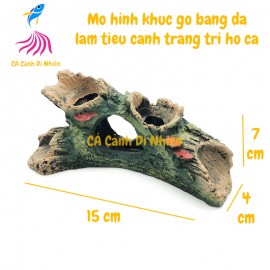 Mô hình khúc gỗ giả bằng đá trang trí hồ cá 8820