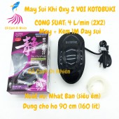 Máy sủi Oxy Siêu Êm 2 vòi KOTOBUKI SA-4000W cho hồ cá 160 LÍT HỒNG