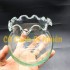Chậu thủy tinh, bể cá mini để bàn tròn tai bèo size 11 x 10 cm HB4