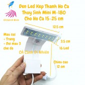 Đèn LED màu trắng, đổi màu kẹp thành hồ cá thủy sinh size 15-25 cm