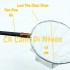 Vợt bắt cá tròn lưới the cán đũa gỗ dài 34 CM