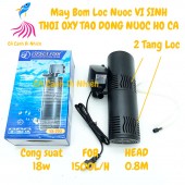 Máy bơm lọc nước VI SINH 2 tầng hồ cá 18W VIPSUN VS-703