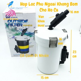 Hộp lọc phụ ngoài không bơm - Out Side Filter Sunsun HW-603 cho hồ cá