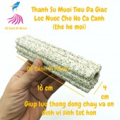 Thanh sứ lọc Muối Tiêu Đa Giác mè đen size 16 x 4 CM lọc nước hồ cá cảnh