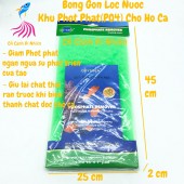 Bông gòn XANH LÁ lọc nước khử Phốt Phát ODYSSEA cho hồ cá cảnh 45x25cm