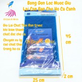 Bông gòn Polyfiber Plus XANH Dương lọc nước ODYSSEA cho hồ cá cảnh 45x25cm