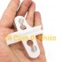 Bộ 2 chân hít giữ kính ngăn hồ cá (kẹp kính 5MM) bằng nhựa cứng màu trắng