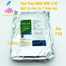 Cám Thái INVE NRD 5/8 bao 3kg Thức ăn cá hạt to cho cá 7 màu lớn