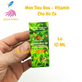 Men tiêu hóa KOIKA-BAC M kết hợp Vitamin cho hồ cá 10ML