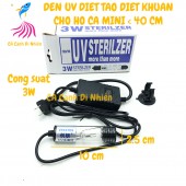 Đèn UV diệt tảo diệt khuẩn 3W cho hồ cá dưới 40 cm