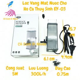 Lọc váng mặt nước EY-03 5W cho hồ cá thủy sinh dưới 60 cm