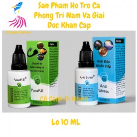 ParaKill & Anti Stress Dưỡng cá và phòng các loại nấm cho cá cảnh lọ 10 ML