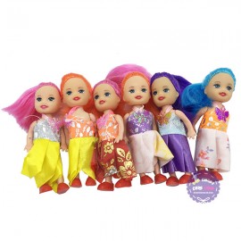 Bộ đồ chơi 6 bé búp bê baby bằng nhựa
