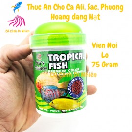 Thức ăn cho cá Ali, sặc, phượng hoàng Tropical Fish Pro's Choice dạng Hạt Xanh Lá