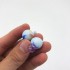 Bộ 70 viên bi ve 3 khía màu sữa size 1.6 cm bằng thủy tinh