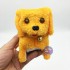 Đồ chơi chú chó vàng biết đi và sủa dùng pin có đèn