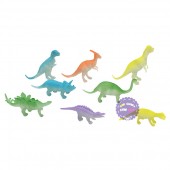 Bộ đồ chơi 8 chú khủng long dạ quang bằng nhựa Dino World