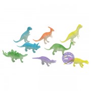 Bộ đồ chơi 8 chú khủng long dạ quang bằng nhựa Dino World