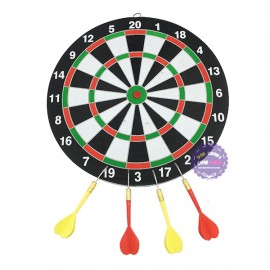 Đồ chơi bảng phi tiêu chân kim 2 mặt 4 phi tiêu Dart Board Game
