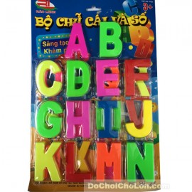 Vỉ đồ chơi bộ chữ cái lớn bằng nhựa