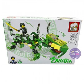 Hộp đồ chơi lắp ráp Ninja rồng xanh Elephant JX81003