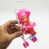 Bộ đồ chơi xe đẩy búp bê mini bằng nhựa