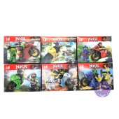 Bộ 6 hộp đồ chơi lắp ráp Ninjago Moto bằng nhựa LB384