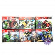 Bộ 6 hộp đồ chơi lắp ráp Ninjago Moto bằng nhựa LB384