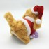 Đồ chơi chú chó lông xù Noel biết đi và sủa dùng pin có đèn