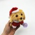Đồ chơi chú chó lông xù Noel biết đi và sủa dùng pin có đèn