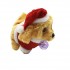 Đồ chơi chú chó lông xù Noel biết đi và sủa dùng pin có đèn