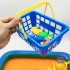 Đồ chơi phao câu cá nam châm dưới nước 1 cần 10 cá & rổ