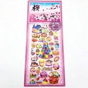 Hình dán sticker nổi 3D hình bánh sinh nhật